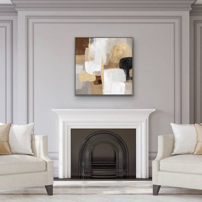 Harvey Abstract Framed Canvas 80cm - Image 2