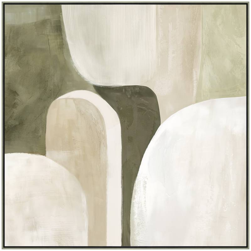 Green Abstract Artwork Framed Wall Art 80cm
