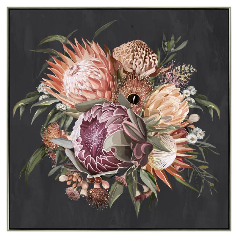 Nish Native Framed Canvas 100cm