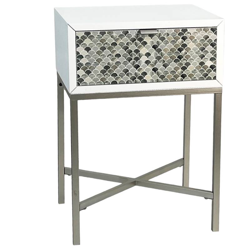 Whitecliff Bedside Table 68cm