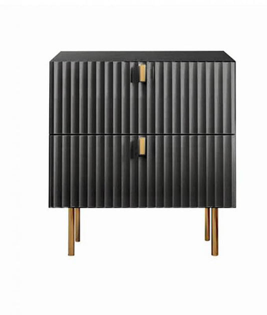 Xander 2 Drawers Bedside Table 50x55cm