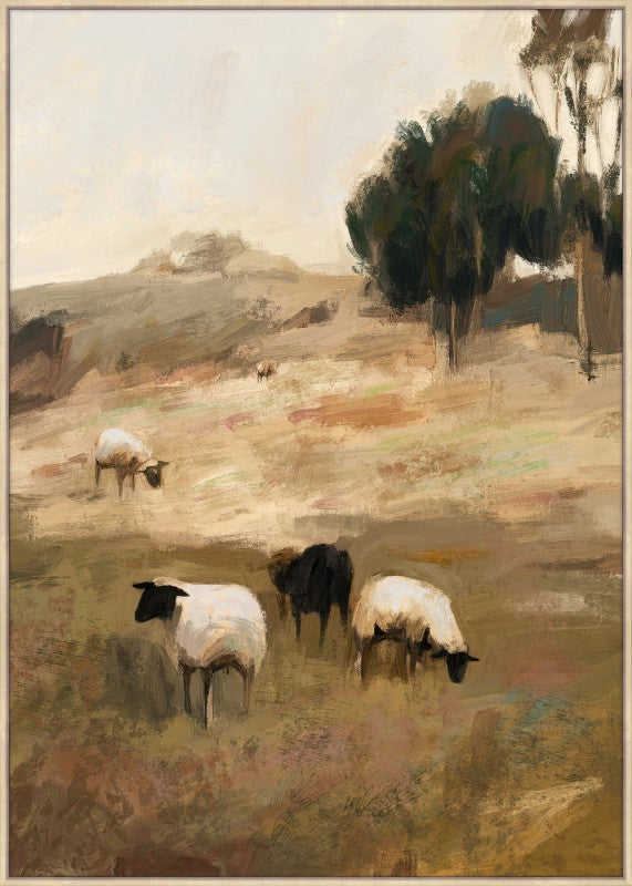 Grazing Sheep Artwork 120cm