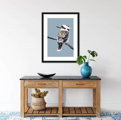 Kookaburra Artwork w Glass Front Wall Art 80cm - Image 2