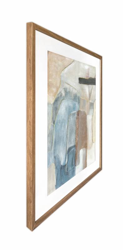 Flinders Abstract Artwork Framed w Glass Front 80cm - Image 2