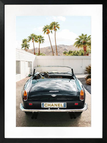 Luxury Car Artwork Framed w Glass Front 80cm