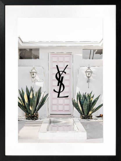 Luxury Door Artwork Framed w Glass Front 80cm