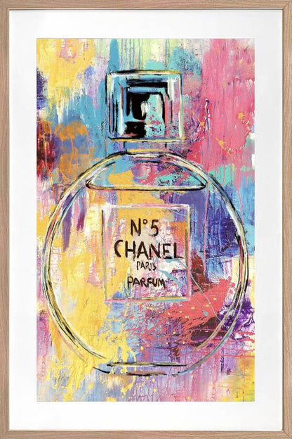 Luxury Perfume Artwork Framed w Glass Front 120cm