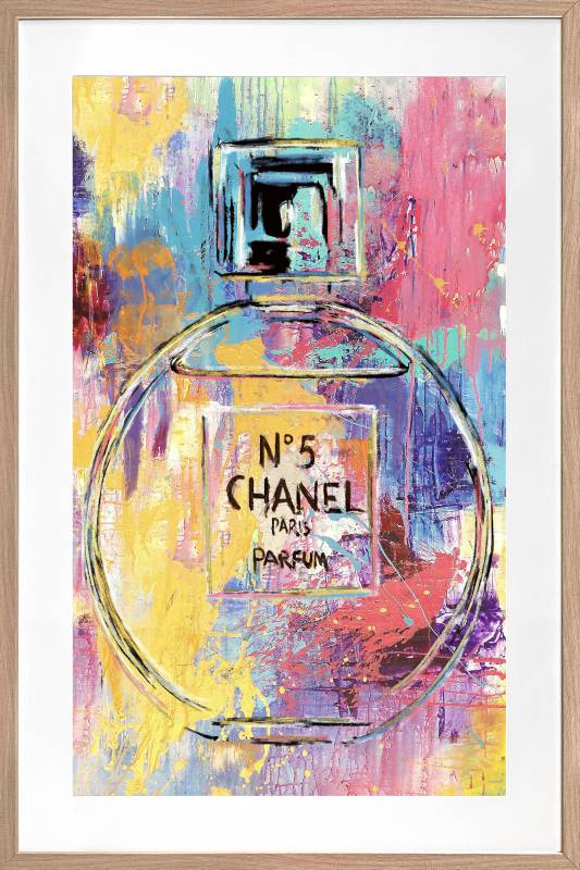 Luxury Perfume Artwork Framed w Glass Front 120cm