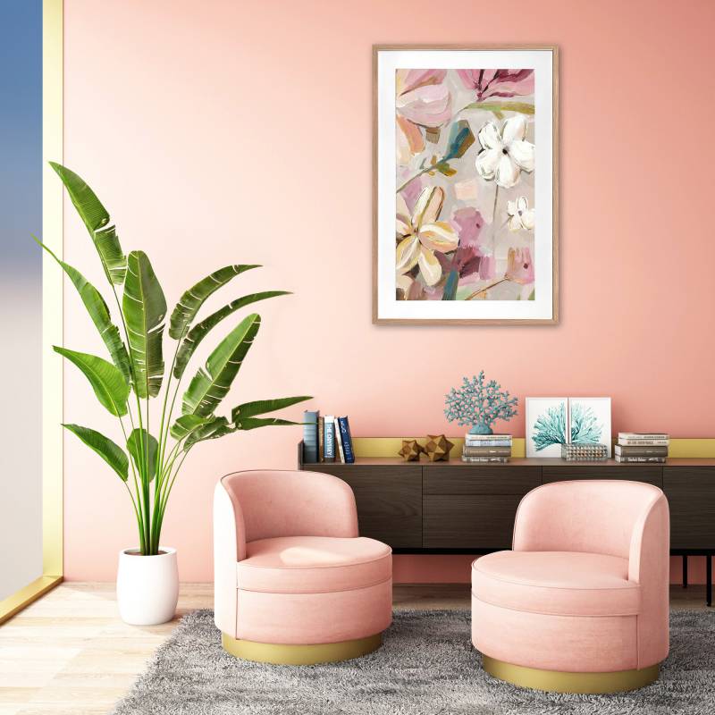 Mimi Floral Artwork Framed w Glass Front 120cm - Image 4