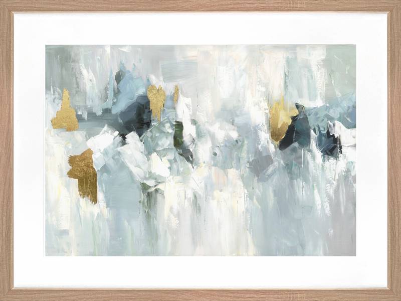 Marsden Abstract Artwork Framed w Glass Front 60cm