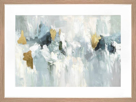 Marsden Abstract Artwork Framed w Glass Front 60cm