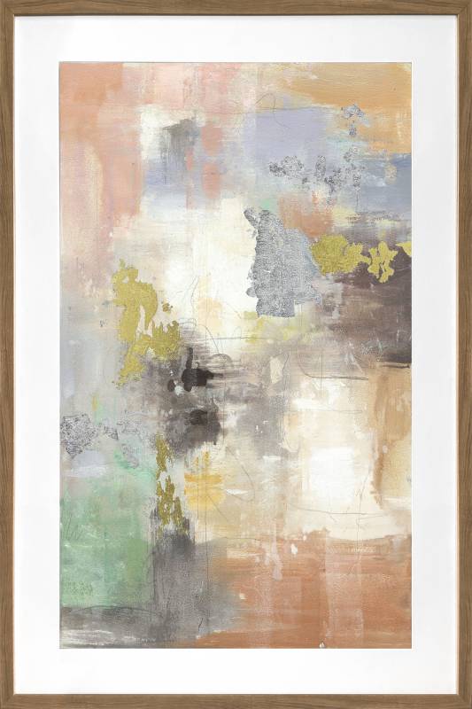 Hudson Abstract Artwork Framed w Glass Front 120cm