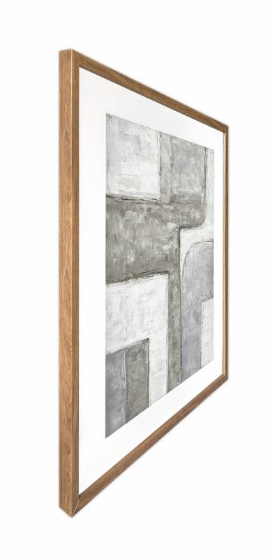 Easy Abstract Artwork Framed w Glass Front 80cm - Image 3