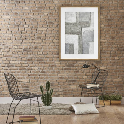 Easy Abstract Artwork Framed w Glass Front 80cm - Image 4