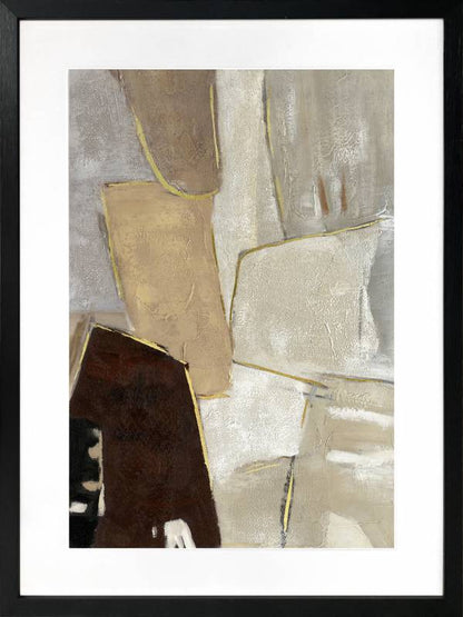 Annabella Abstract Artwork Framed w Glass Front 80cm