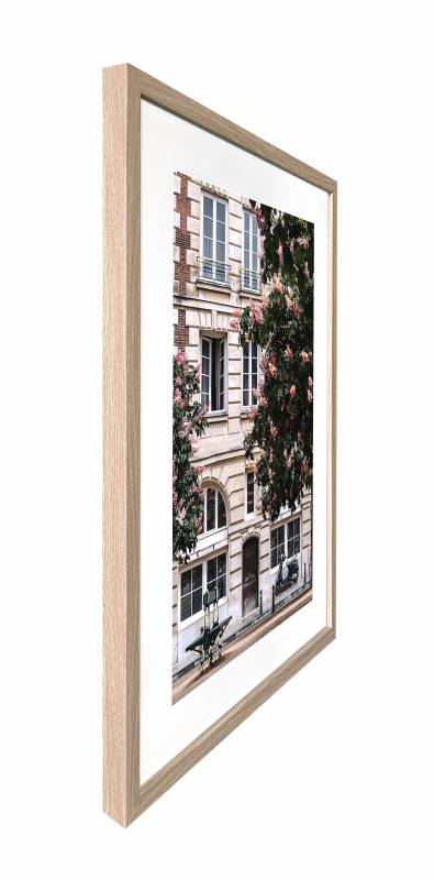 Peaceful Parisian Artwork Framed w Glass Front 80cm - Image 3