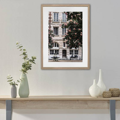 Peaceful Parisian Artwork Framed w Glass Front 80cm - Image 4