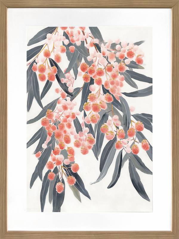 Australiana Artwork Framed w Glass Front 80cm