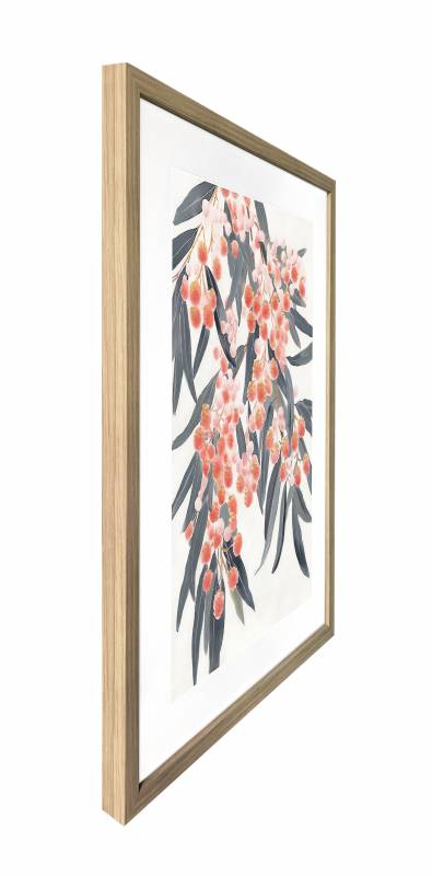 Australiana Artwork Framed w Glass Front 80cm - Image 3