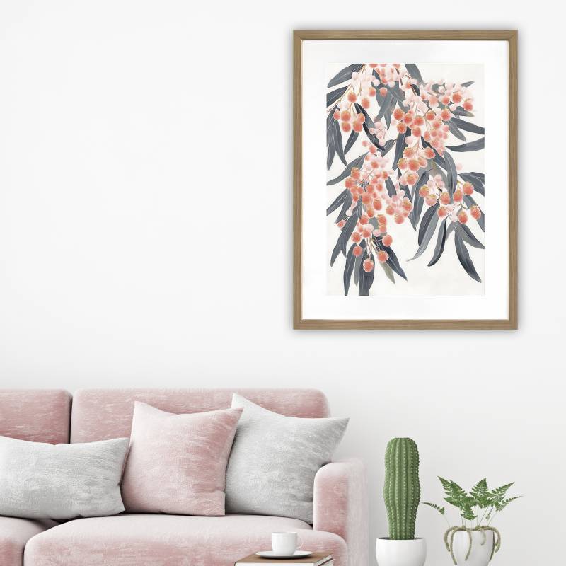 Australiana Artwork Framed w Glass Front 80cm - Image 4