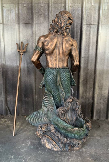 Triton Merman Statue 126cm - Image 3