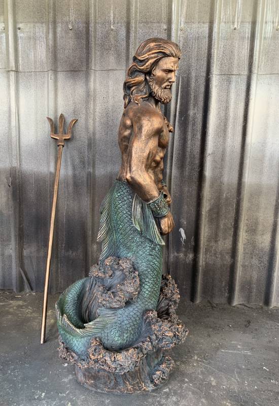 Triton Merman Statue 126cm - Image 4