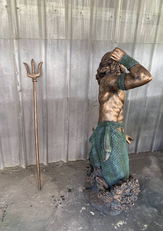 Aquata Merman Statue 126cm - Image 2