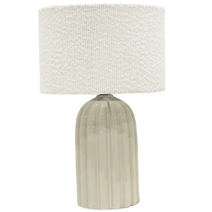 Elan Table Lamp Boucle Shade 37cm - Image 3