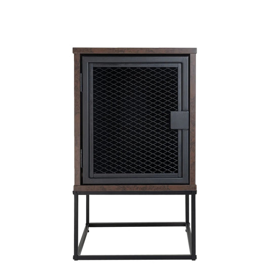 Ingrid Bedside Table Nasya Stone 40cm