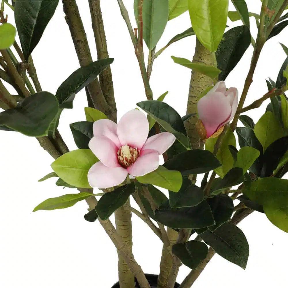 Faux Flowering Pink Magnolia Tree with Pot 250cm - Image 3