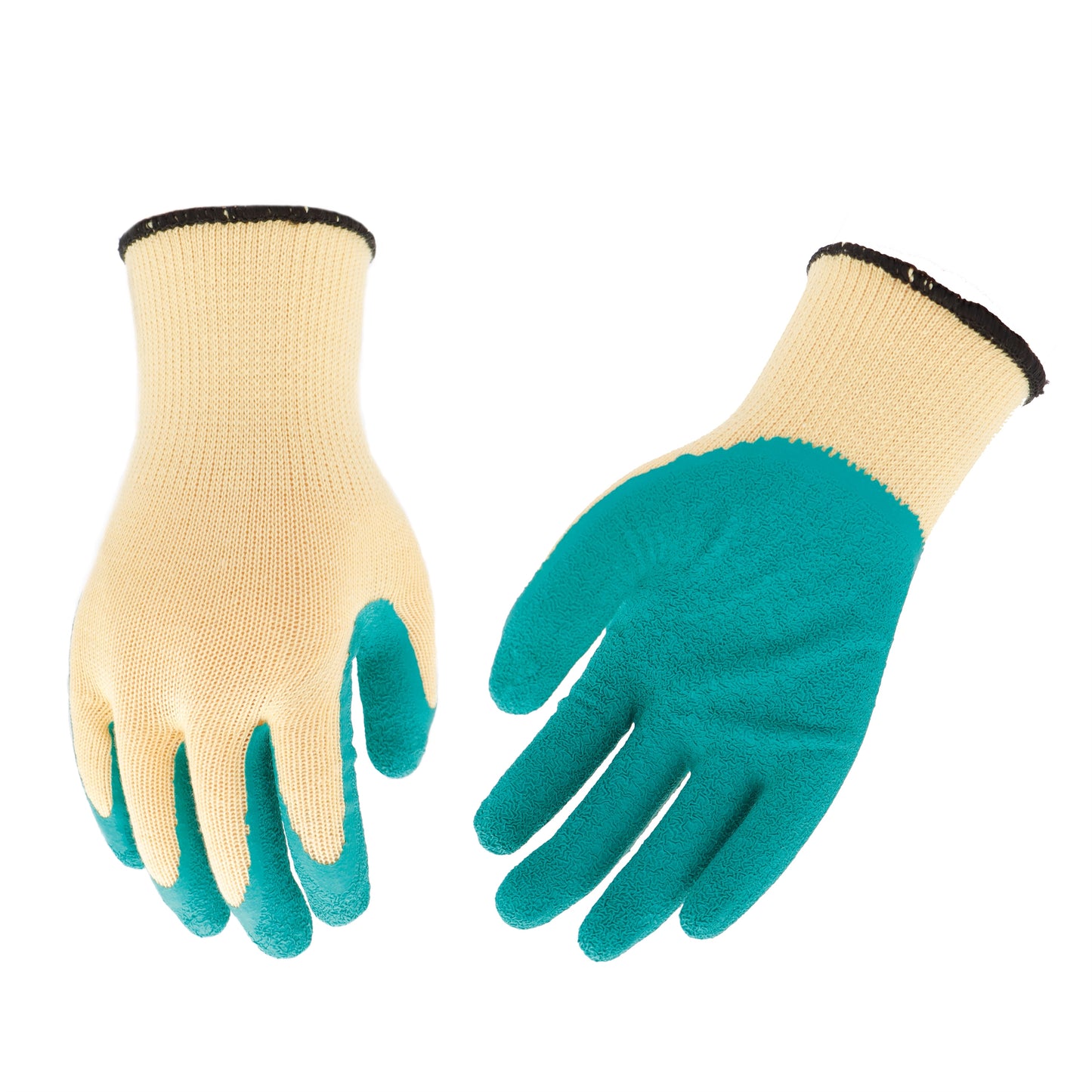 bulk 24 Polyester Shell w/ Latex Coat Garden Glove