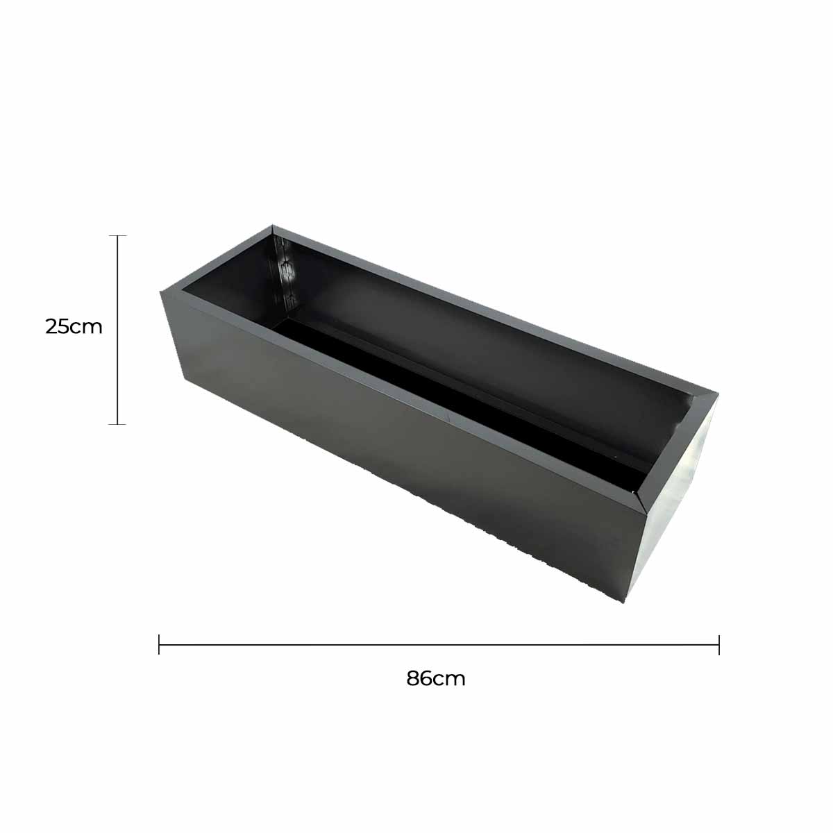 Grey Metal Planter Small - Image 2