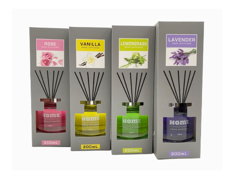 bulk 12 200ml Colour Bottle Reed Diffuser Assort