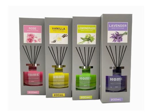 bulk 12 200ml Colour Bottle Reed Diffuser Assort