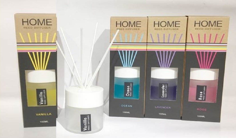 bulk 24 Home Delight Reed Oil Diffuser 100ml Assort