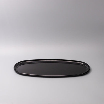 Platter Oval 42.5cm Black Lacquerware Glaze - Image 5