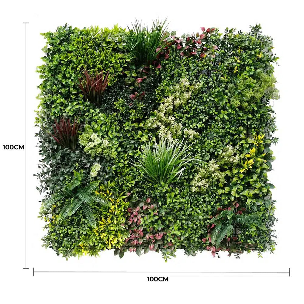 Luxury Evergreen Rainforest Recycled Vertical Garden / Green Wall UV Resistant 1m x 1m - Image 2