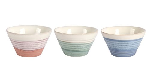 bulk 24 Pastel Bowl 3 Tone 400ml 12cm