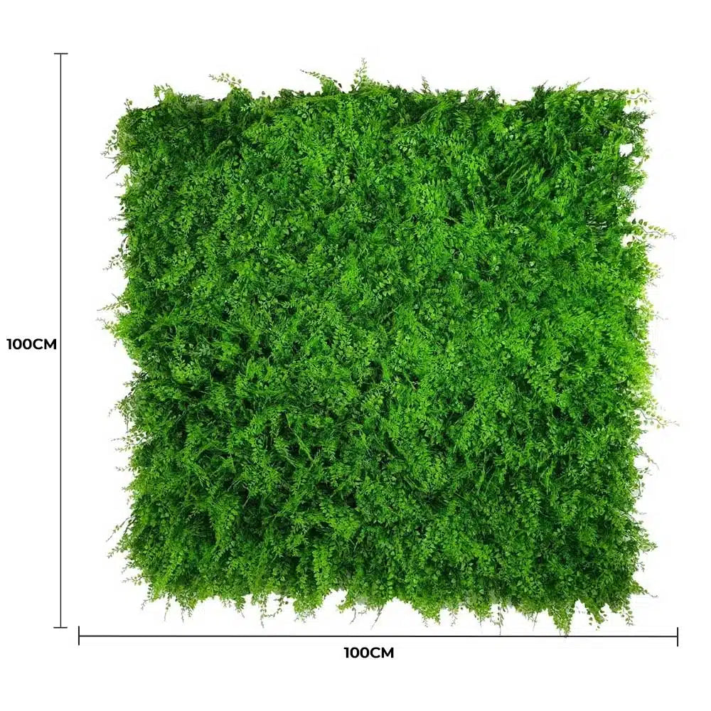 Mediterranean Fern Vertical Garden / Green Wall UV Resistant 1m x 1m - Image 2