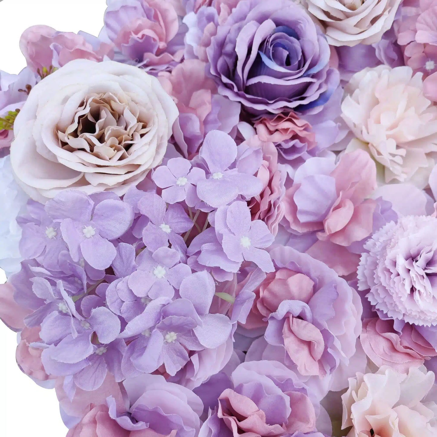 Artificial Flower Wall Backdrop Panel 40cm x 60cm Mixed Pink & White Flowers - Image 3