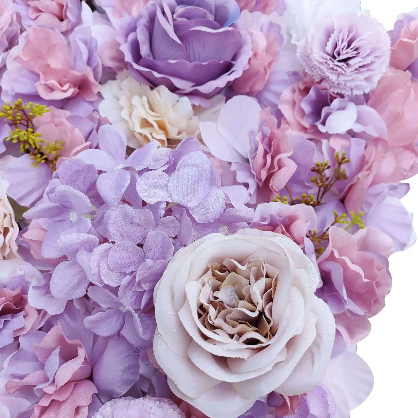 Artificial Flower Wall Backdrop Panel 40cm x 60cm Mixed Pink & White Flowers - Image 4
