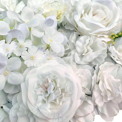 Artificial Flower Wall Backdrop Panel 40cm x 60cm Mixed Whites - Image 4