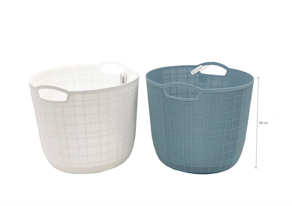 bulk 12 Round Basket w/ Handle 32cm