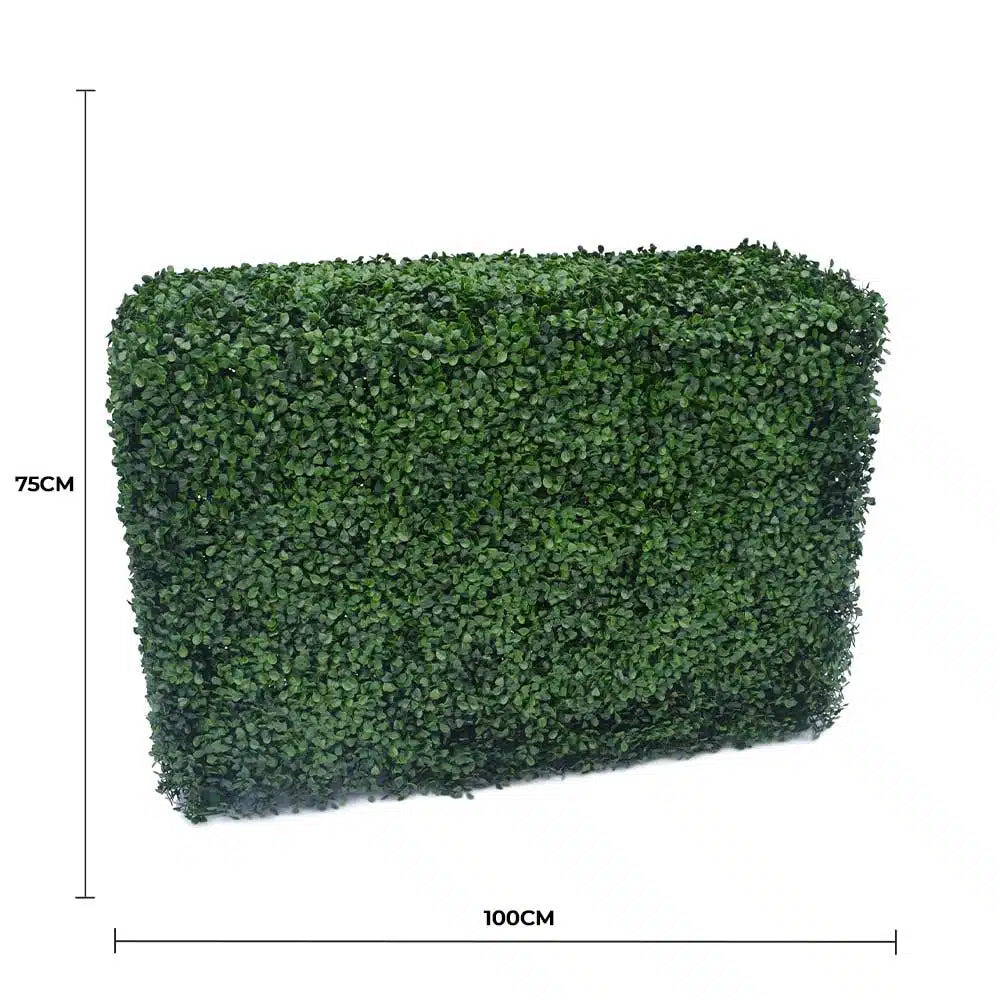 Portable Artificial Boxwood Hedge UV Resistant 75cm High 100cm Long - Image 2