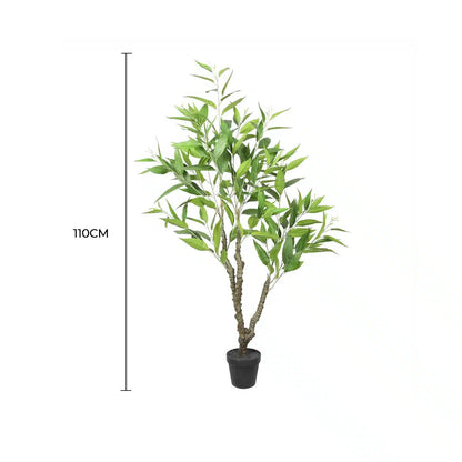 Potted Artificial Eucalyptus Tree (White Box Eucalyptus Albens) 110cm - Image 2