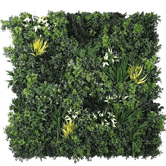 Green Forest Bespoke Commercial Grade Metal Backed Vertical Garden / Green Wall UV Resistant 1m x 1m Fire Retardant