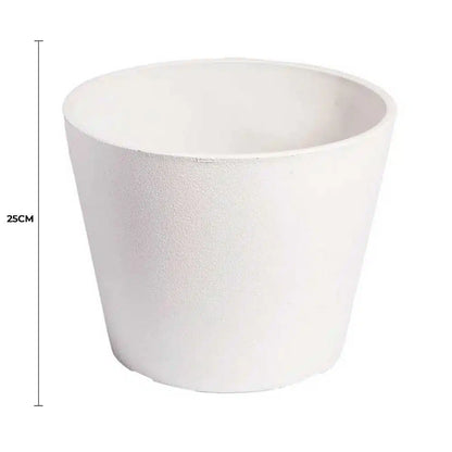 Rendered White Planter Pot 25cm - Image 2
