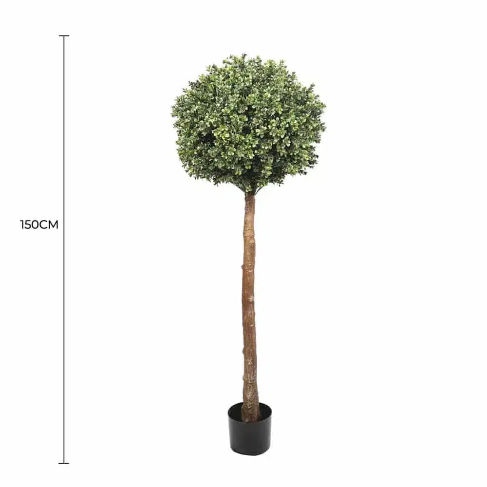 Single Ball Faux Topiary Tree 150cm UV Resistant - Image 2