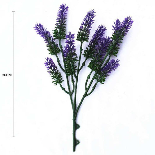 Small Artificial Lavender Stem / Wall Plant UV Resistant 26cm - Image 2