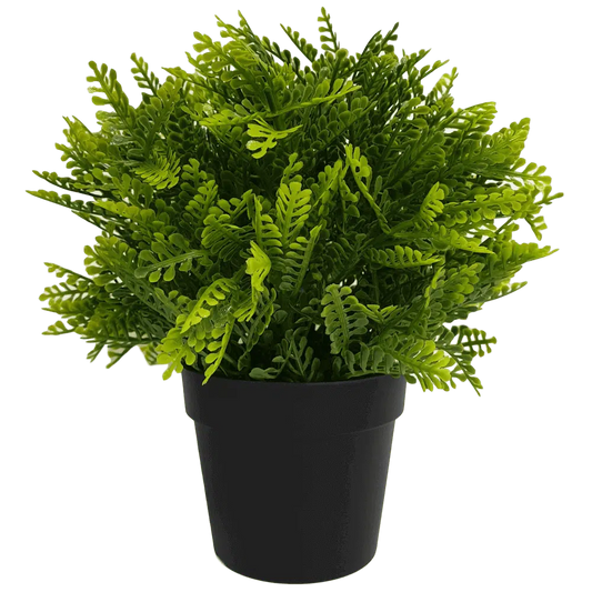 Small Potted Artificial Mimosa Fern UV Resistant 20cm
